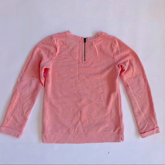 8/$20 Heart Elbow Patch Sweatshirt Size Large - Picture 6 of 7